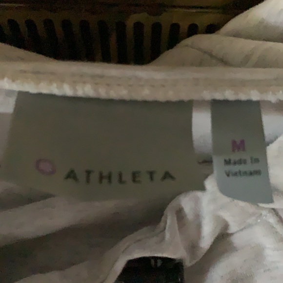 Athleta Light Gray Hooded Sweatshirt M - Picture 4 of 4